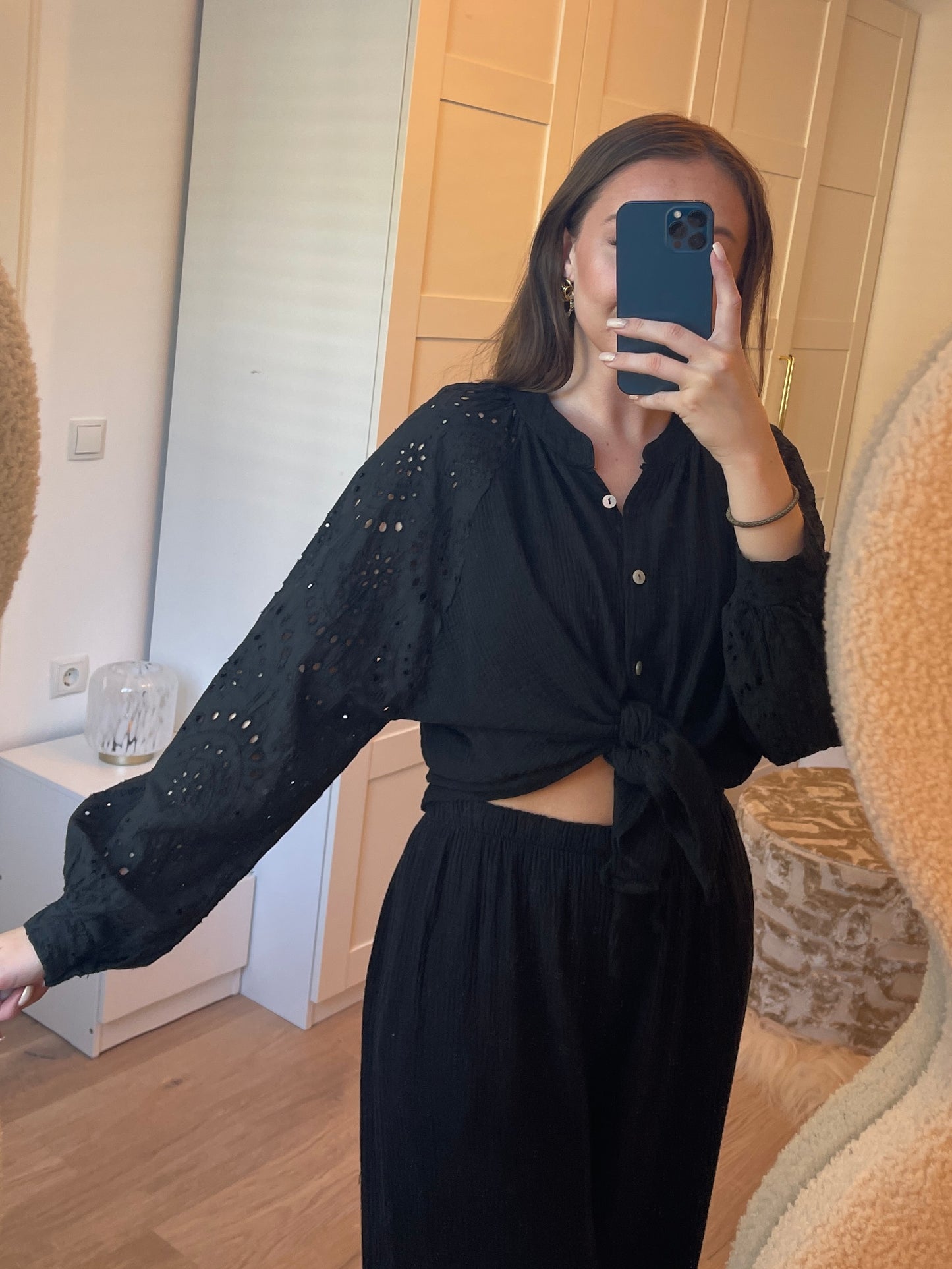 Bodhil Blouse - Zwart