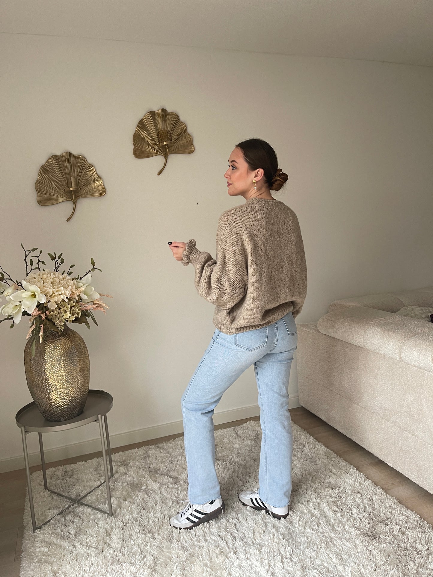 Vlinder Knit - Zandkleur