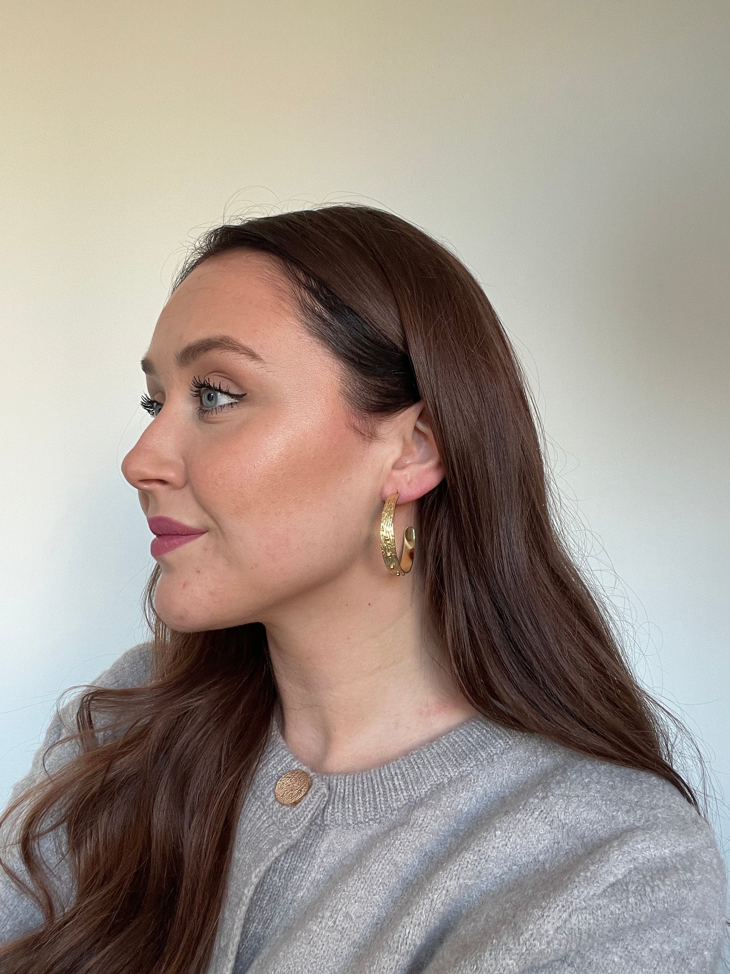 Moon oorbellen - Goud