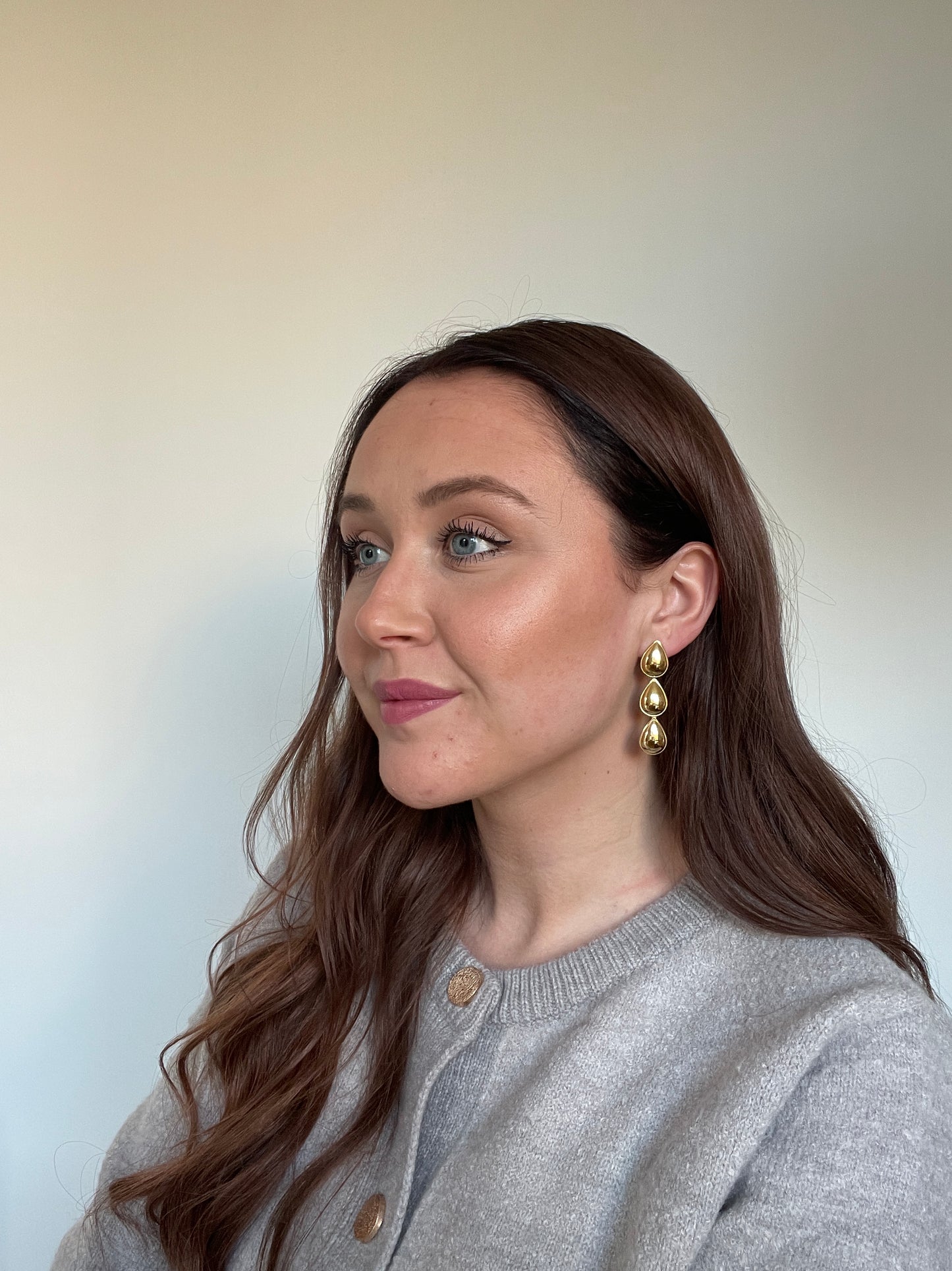 Drops oorbellen - Goud