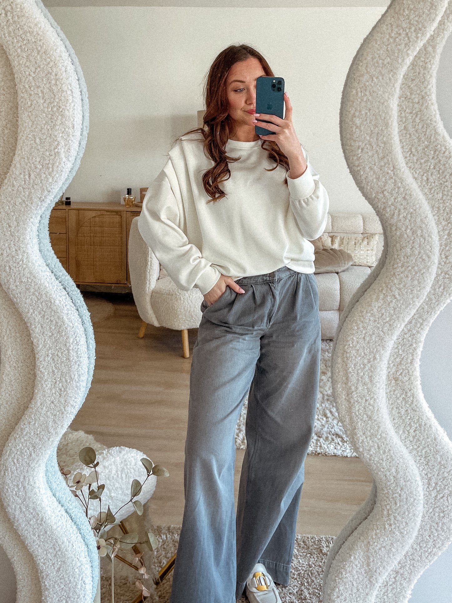 SOFT SWEATER - WIT