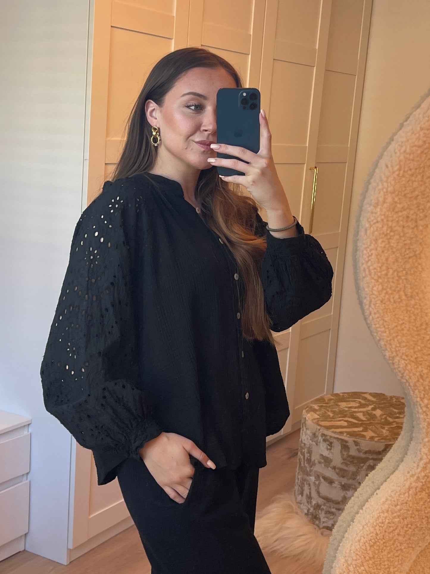 Bodhil Blouse - Zwart