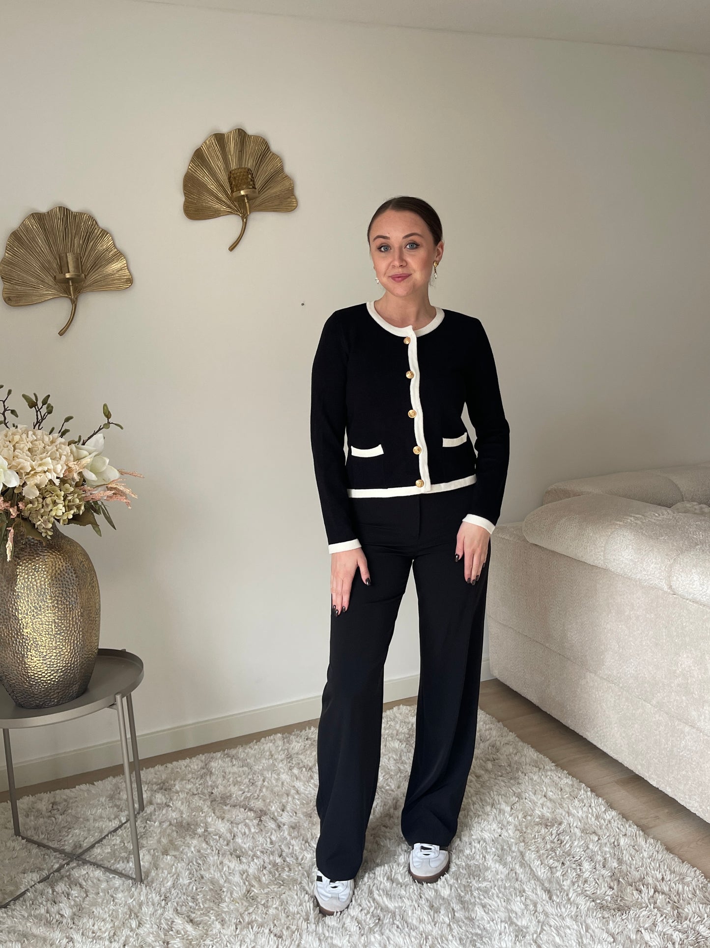 Katie Vest - Zwart Wit