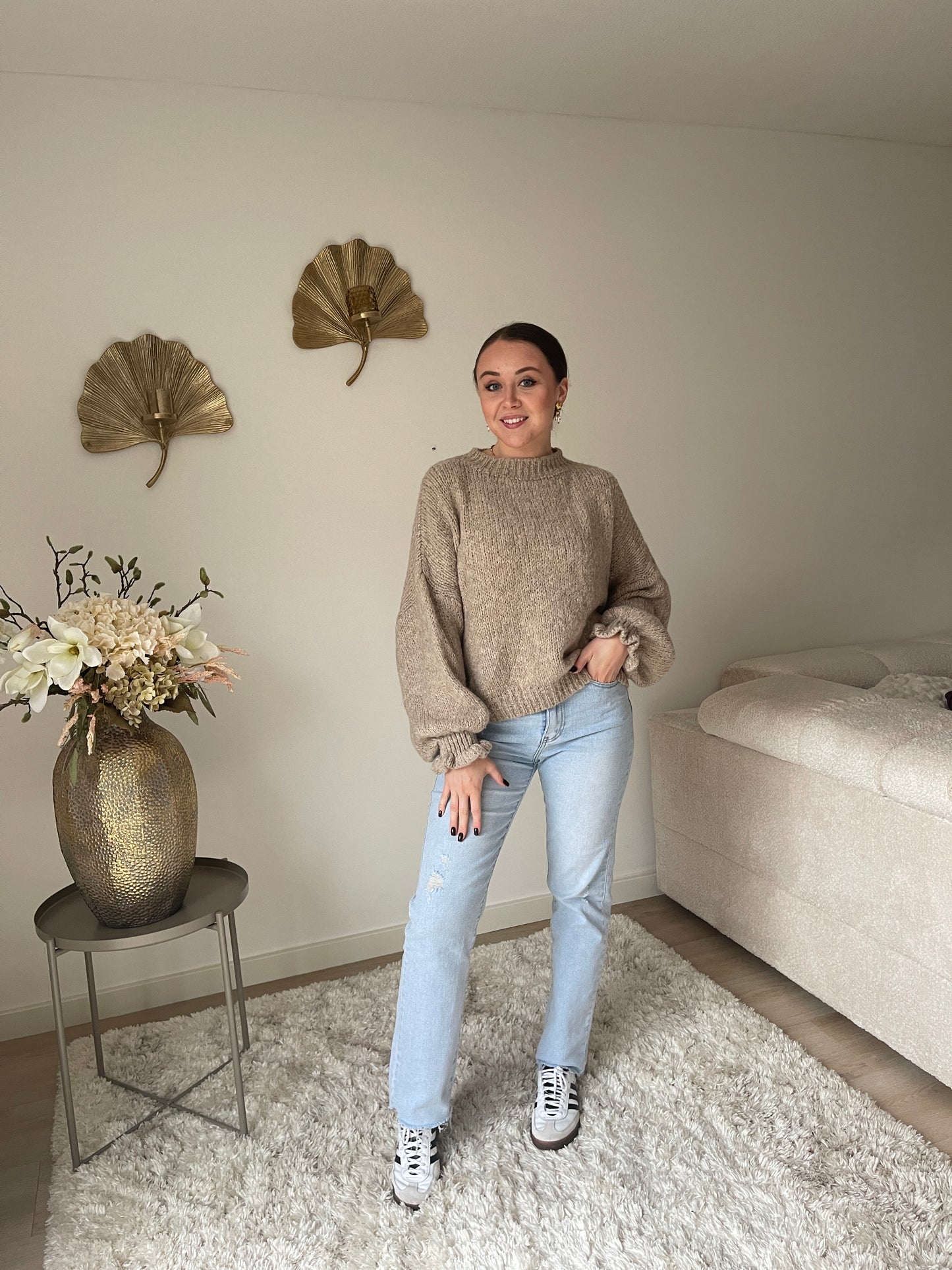 Vlinder Knit - Zandkleur