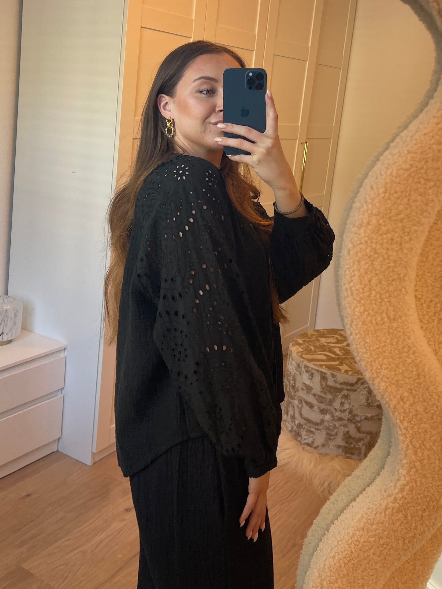 Bodhil Blouse - Zwart