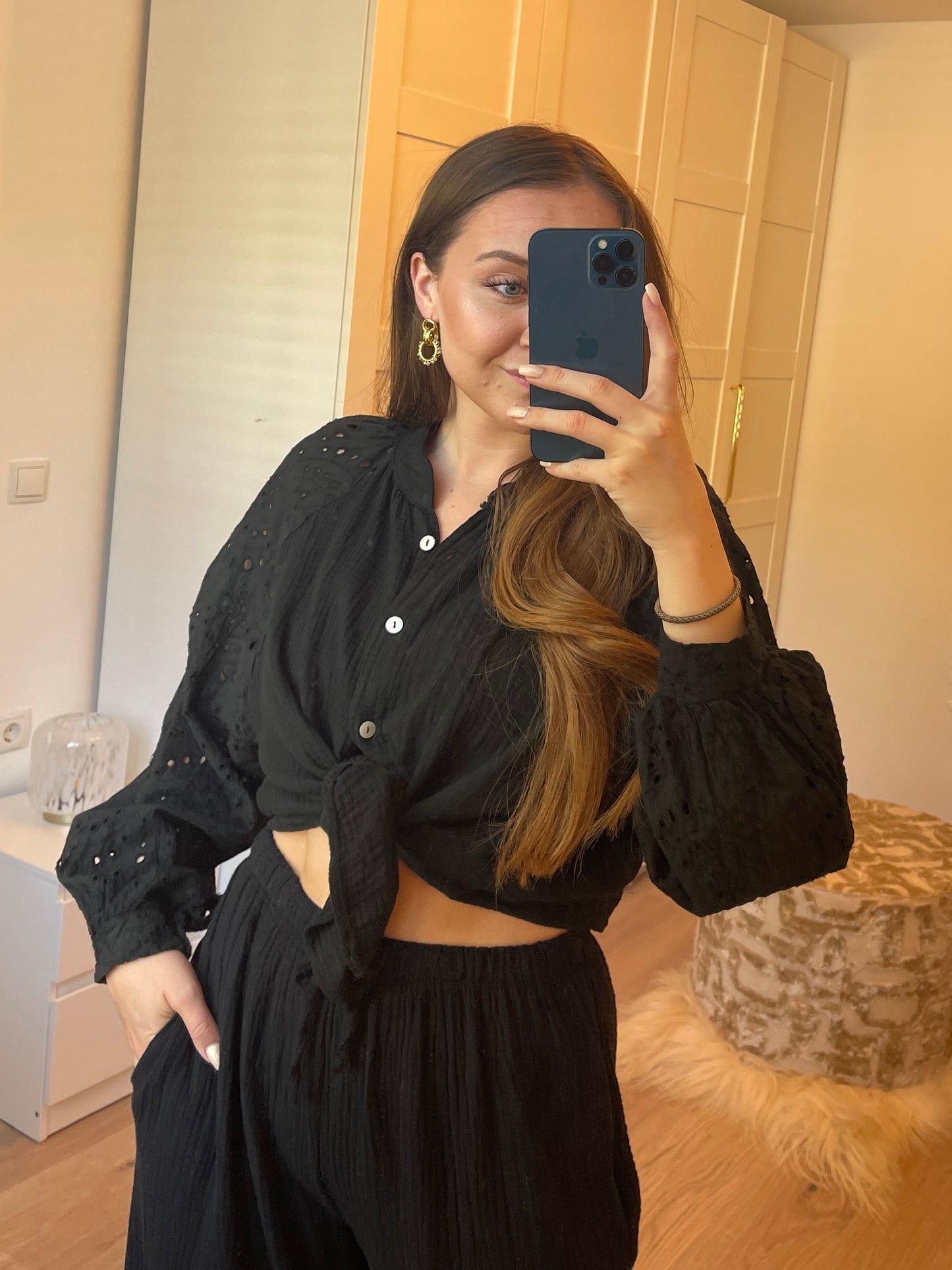 Bodhil Blouse - Zwart