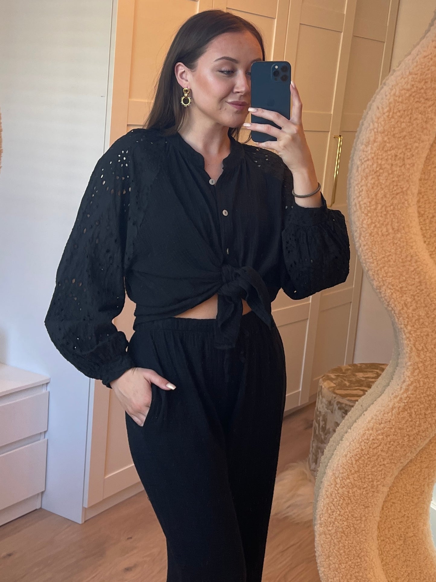 Bodhil Blouse - Zwart