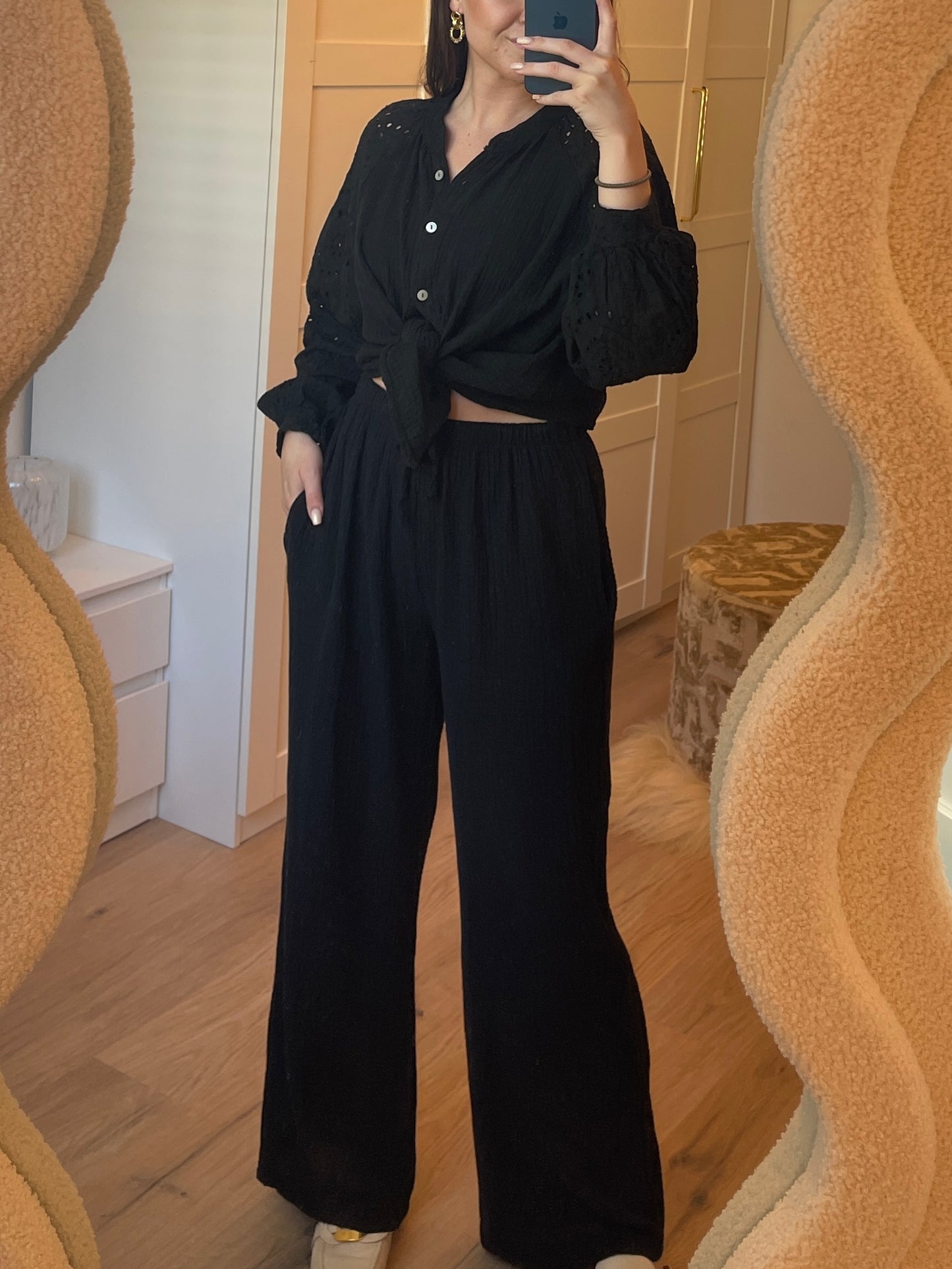 Bodhil Blouse - Zwart