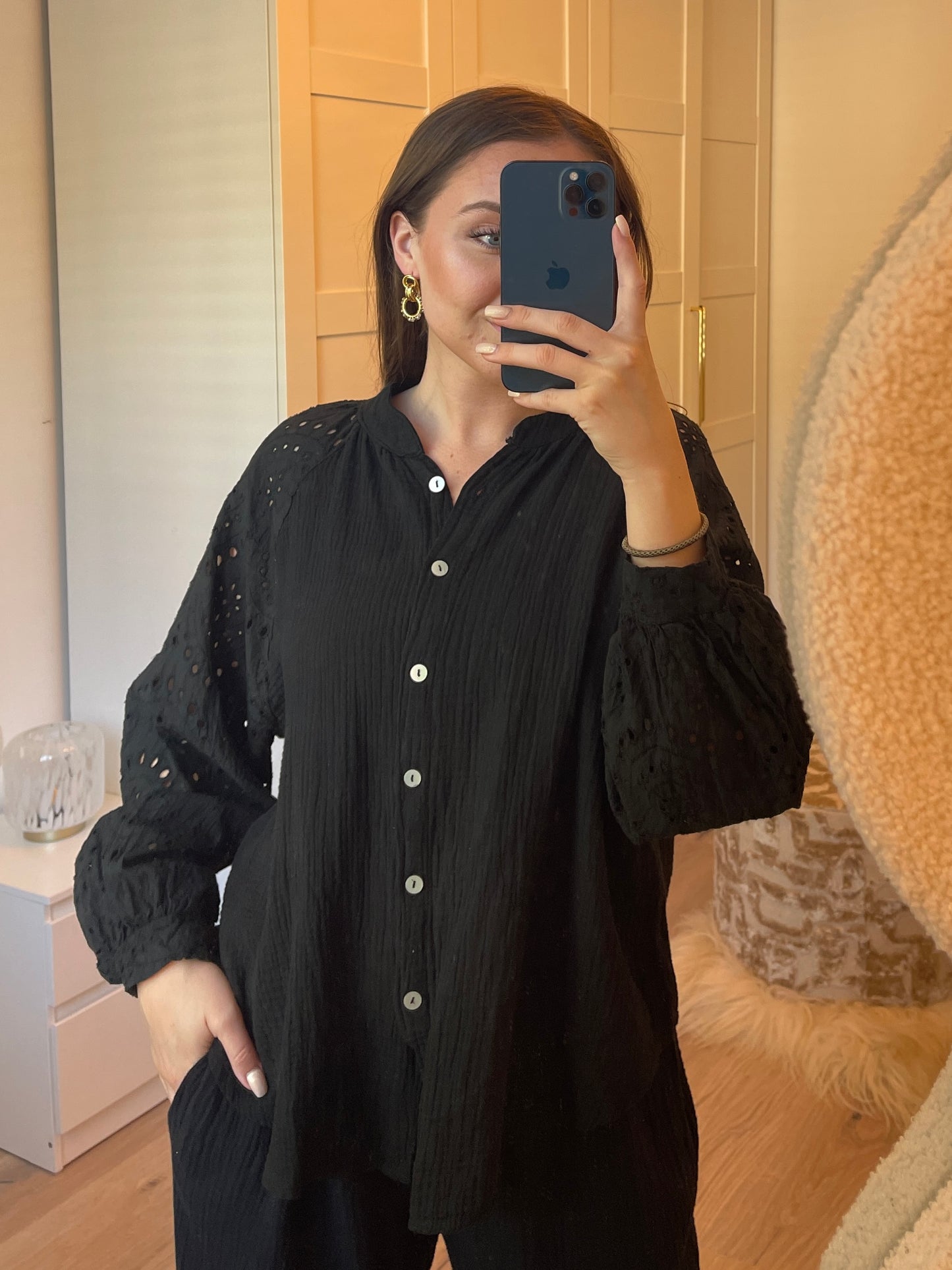 Bodhil Blouse - Zwart