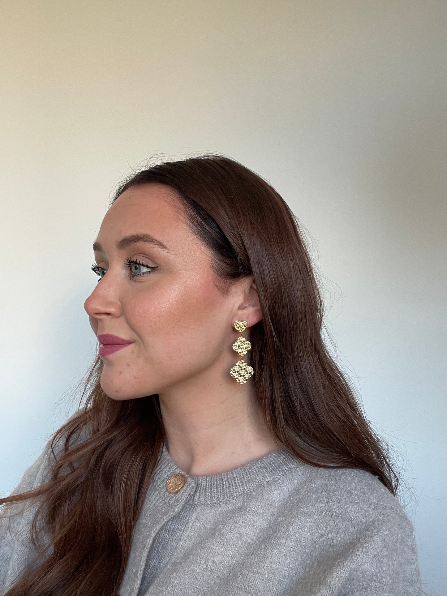 Love Clover oorbellen - Goud