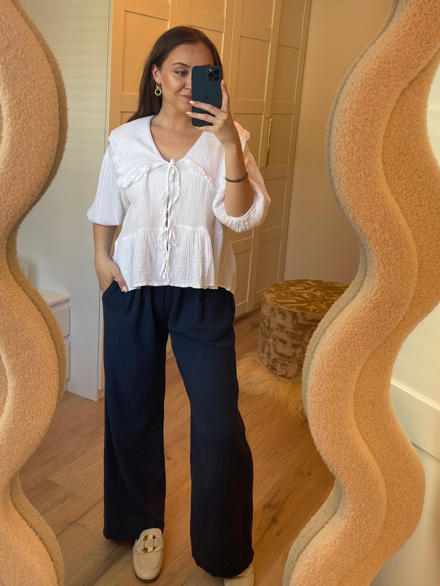 Novie Pants - Navy Blue