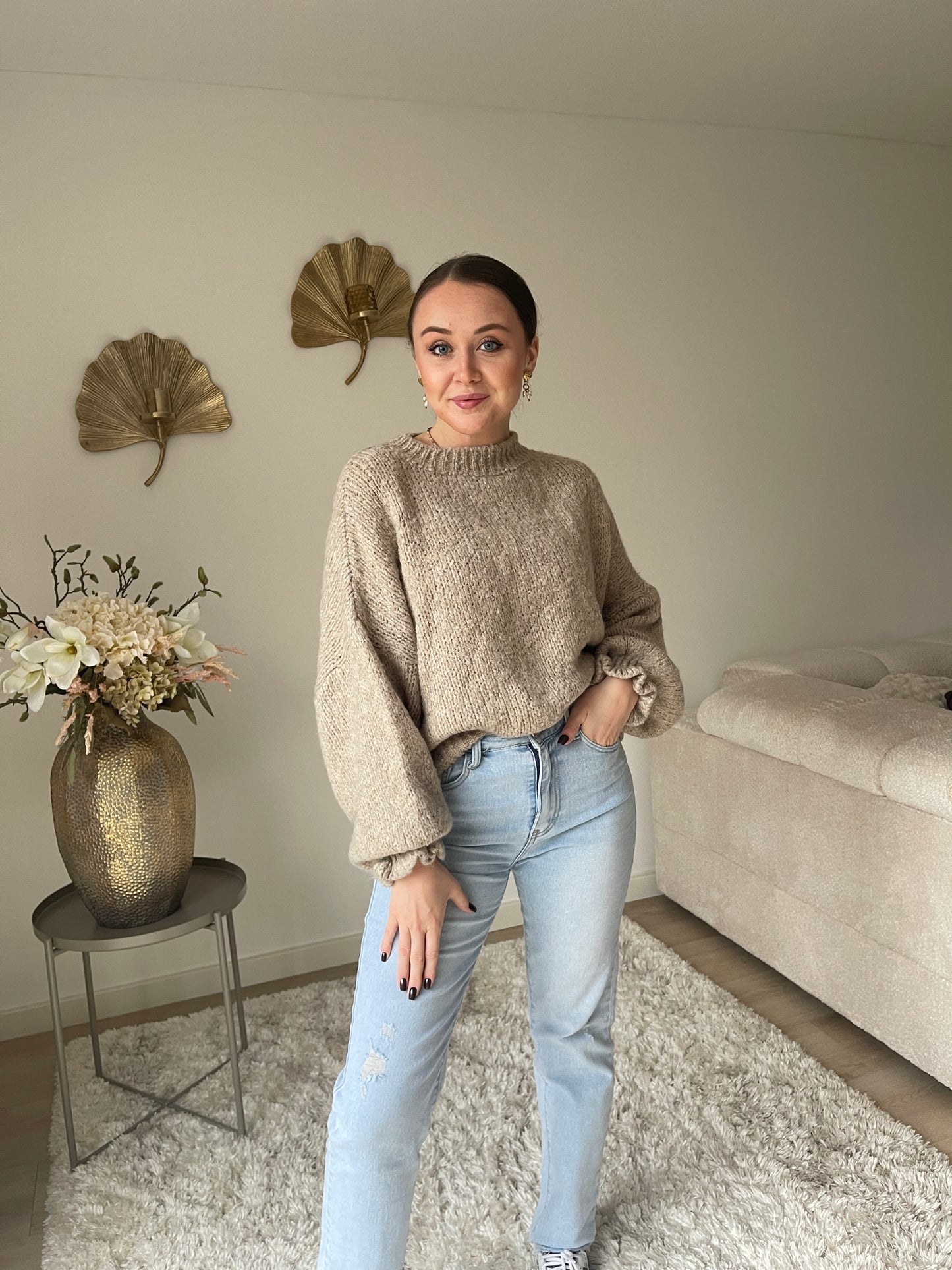 Vlinder Knit - Zandkleur