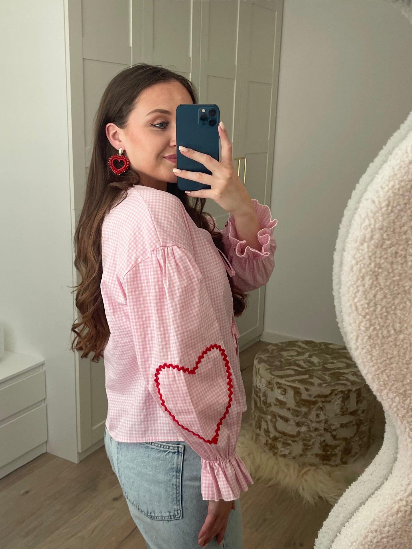 Heart Blouse - Roze