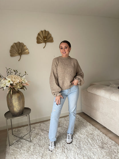 Vlinder Knit - Zandkleur