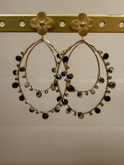 BLACK CLOVER OORBELLEN - GOUD