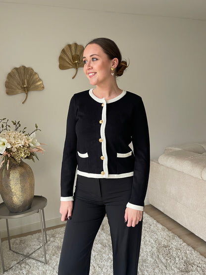 Katie Vest - Zwart Wit