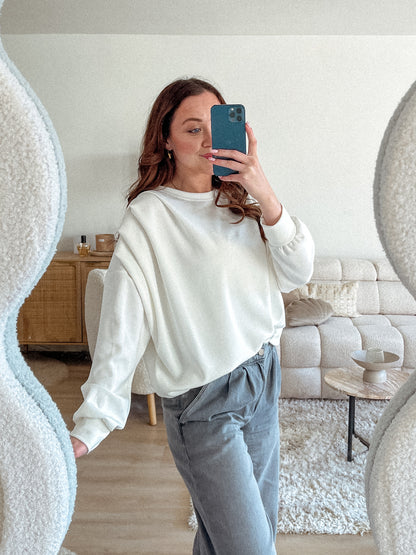 SOFT SWEATER - WIT