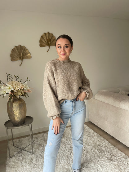 Vlinder Knit - Zandkleur