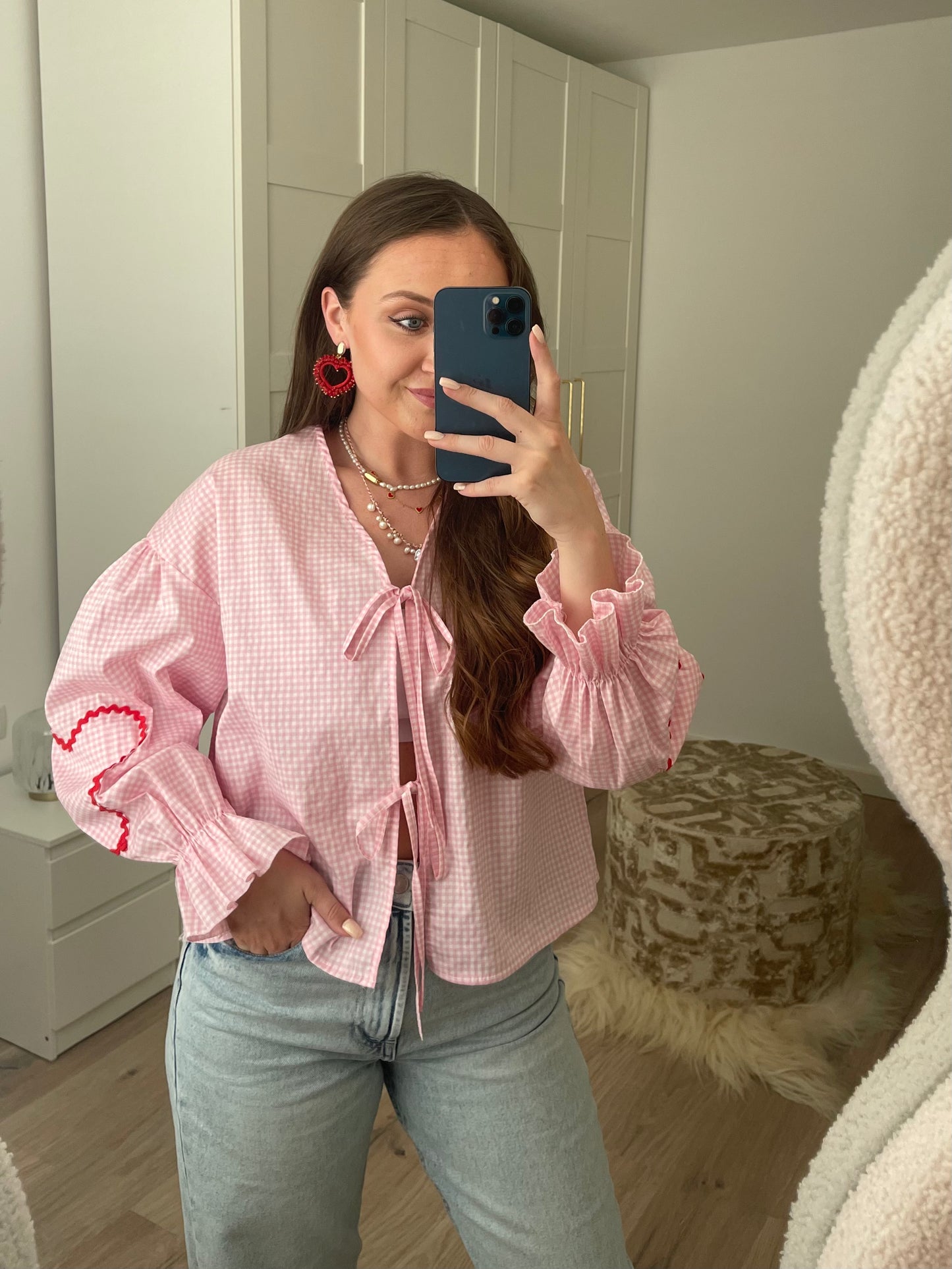 Heart Blouse - Roze