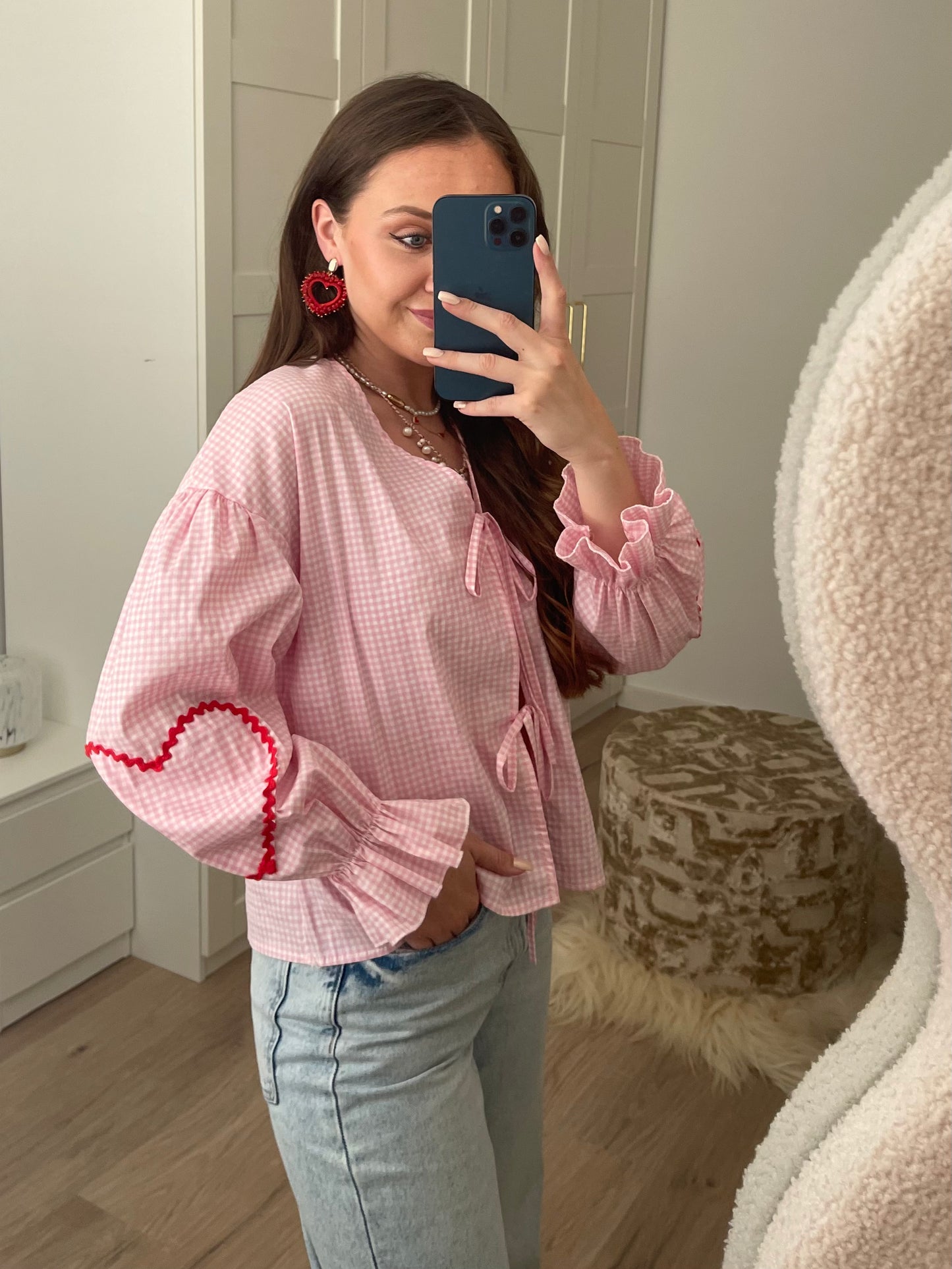 Heart Blouse - Roze