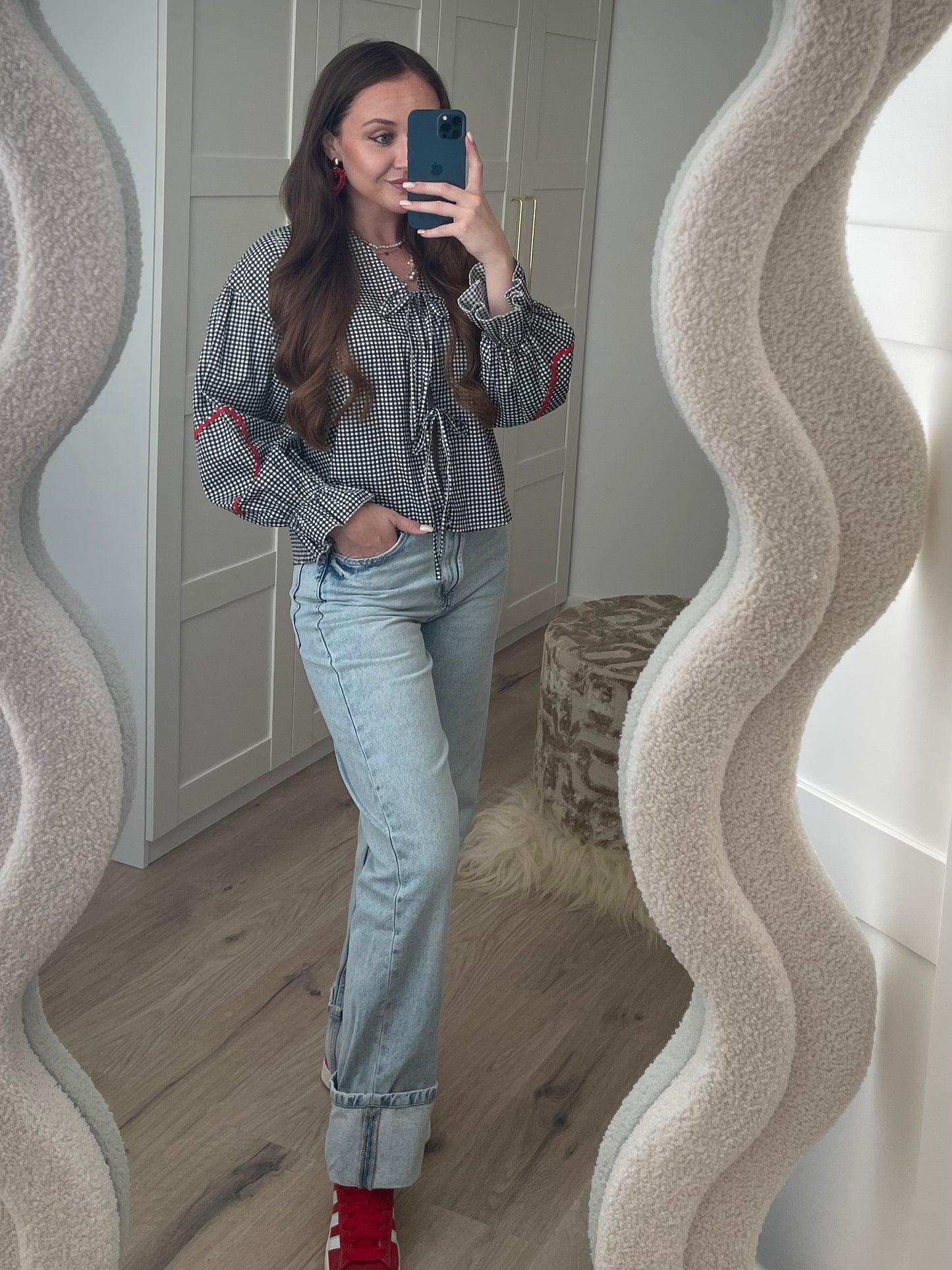 Heart Blouse - Zwart