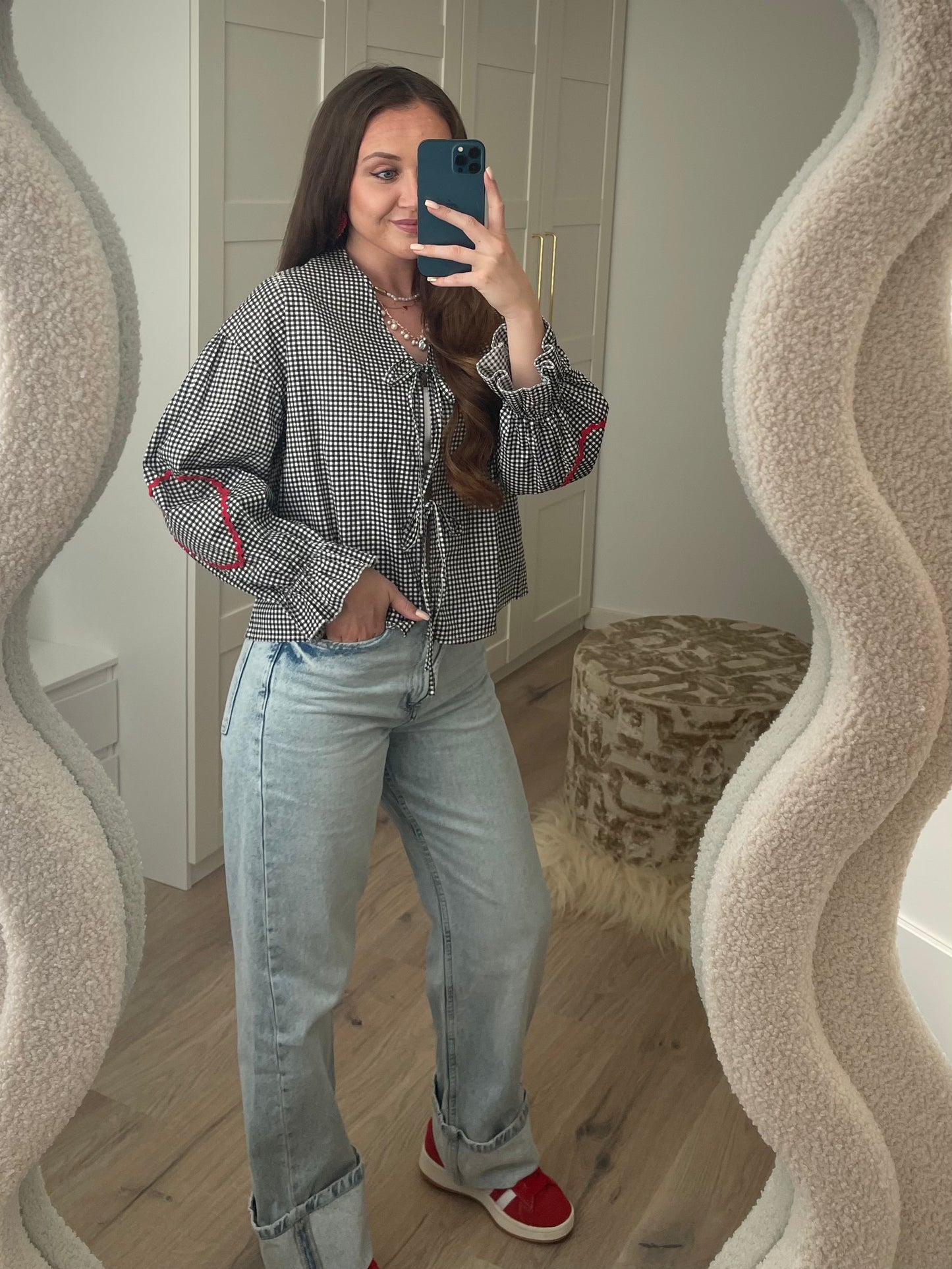 Heart Blouse - Zwart